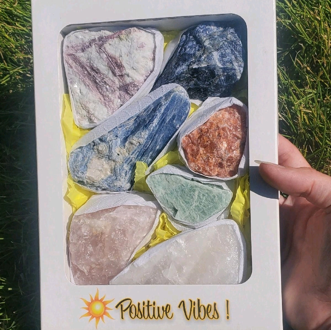 Crystal Gift Sets "Positive Vibes" "Healing" "Protection" "Love"