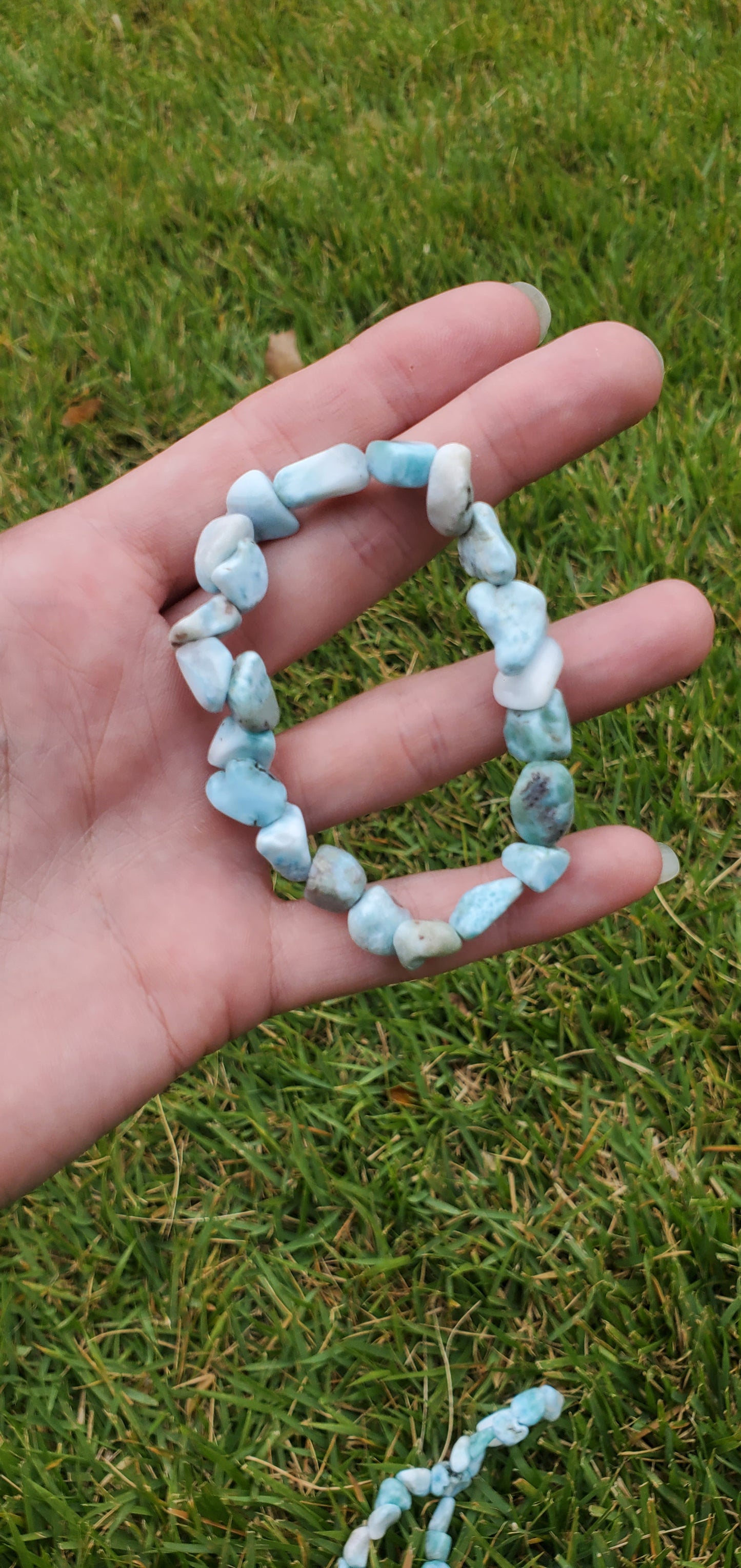 Larimar Tumbled Stone Bracelet