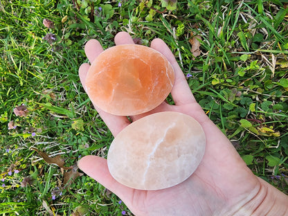 Peach Satin Spar Palmstone