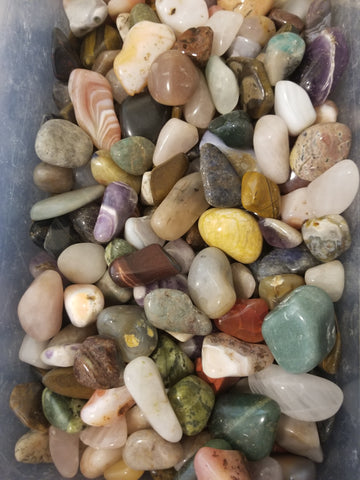 Assorted gemstone tumble