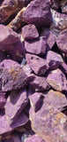 Purpurite rough stone