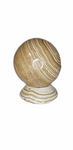 Brown Aragonite sphere with matching base